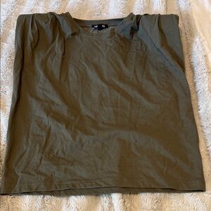 Express Olive Green Tank Top with shoulder pads